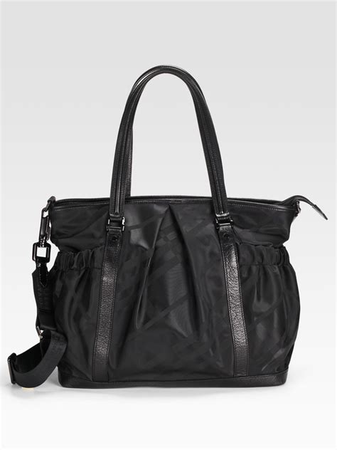 burberry tonal check diaper bag black|Burberry Limited.